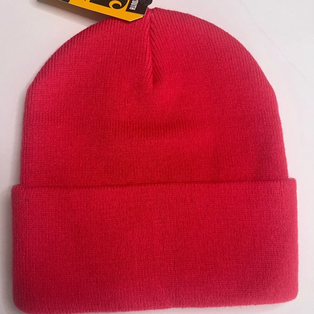 Carhartt Logo Knit Hat Youth / Child Unisex Color- Raspberry‎ Acrylic NWT